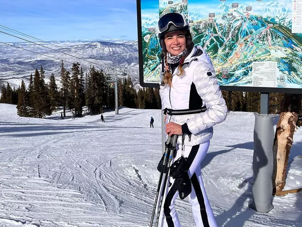 Luciana Gimenez Retorna ao Ski Após um Ano do Grave Acidente